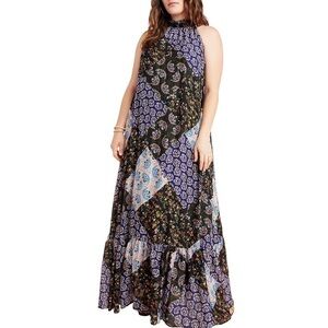 MAEVE x ANTHROPOLOGIE Katrina Patchwork Boho Maxi Dress